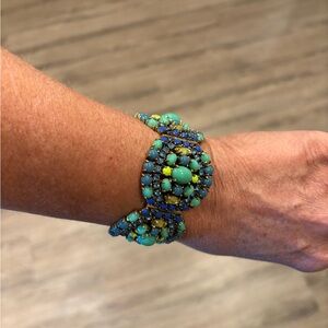 Stella & Dot Turquoise and Blue Bracelet